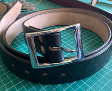 Load image into Gallery viewer, 1.5 inch Black Leather Belt
